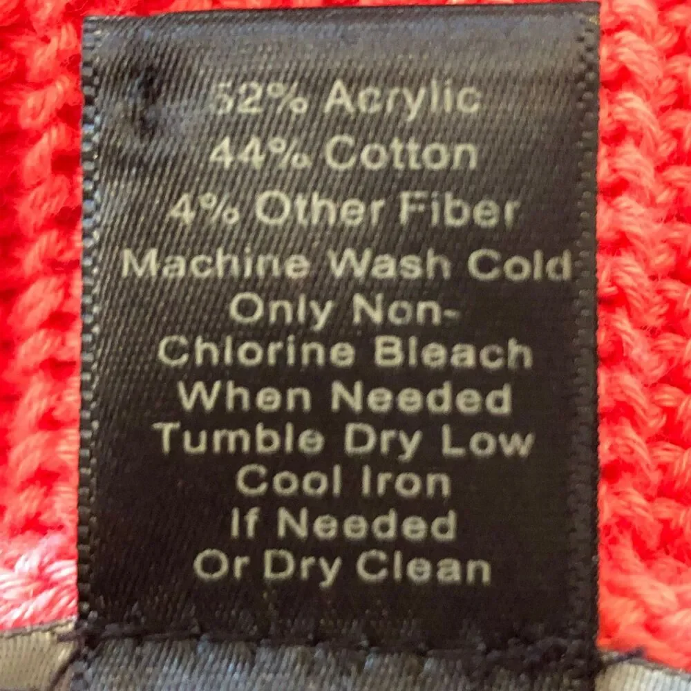 Ann Taylor Factory Coral V-Neck Sweater SM